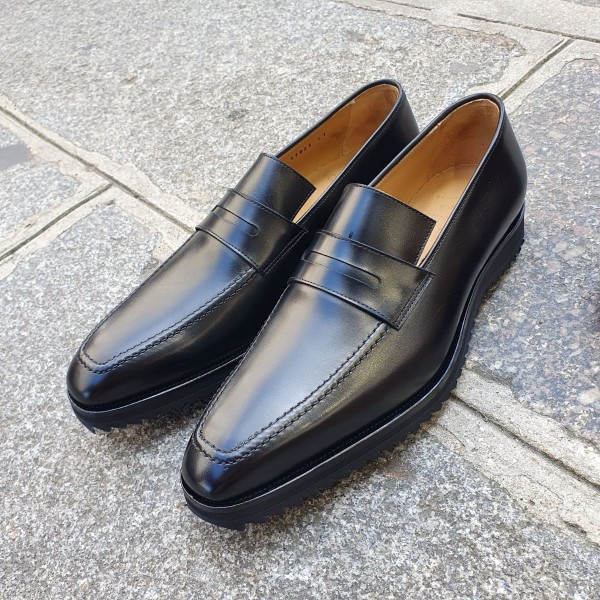 Mocassin Center 51 13537 cuir noir