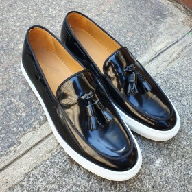 Sneakers mocassin à pompons Center 51 Coolest cuir noir