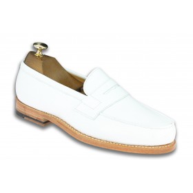 Moccasin Center 51 2906 Dan white leather
