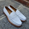 Moccasin Center 51 2906 Dan white leather