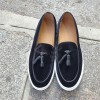 Moccasin with Pompons Sneakers Center 51 Coolest black velvet