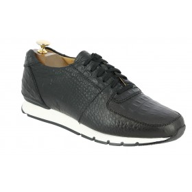 Oxford Sneakers Center 51 13517 black croco print finish