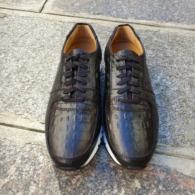 Oxford Sneakers Center 51 13517 black croco print finish