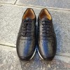 Oxford Sneakers Center 51 13517 black croco print finish