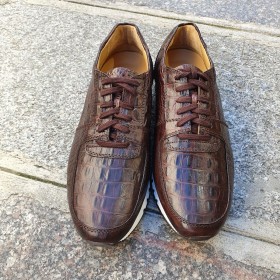 Oxford Sneakers Center 51 13517 brown croco print finish