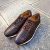 Oxford Sneakers Center 51 13517 brown croco print finish