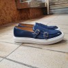 Moccasin double monk strap Sneakers Center 51 SmartKV navy blue leather