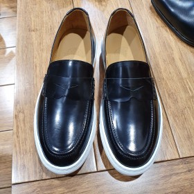 Moccasin with Pompons Sneakers Center 51 Much black leather