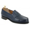 Moccasin Center 51 2906 Dan navy blue leather