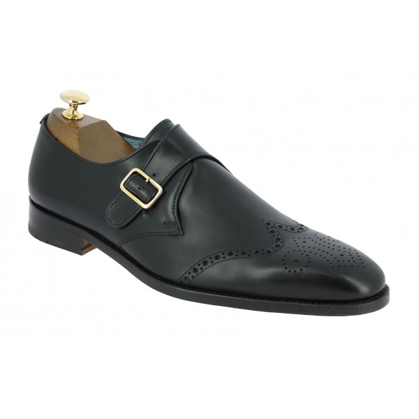 Monk strap shoe Center 51 13689 black leather