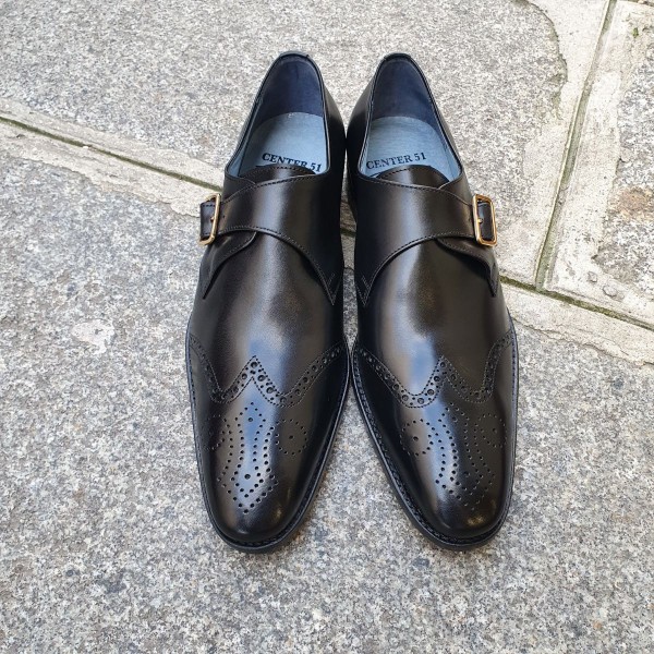 Chaussure à boucle Center 51 13689 cuir noir