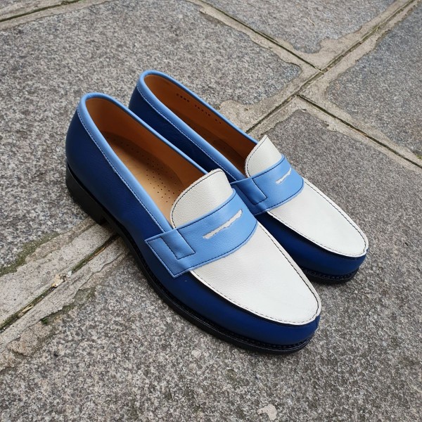 Moccasin Center 51 2906 Dan multicoloured leather blue alaska