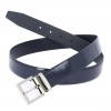 Ceinture en cuir vernis marine