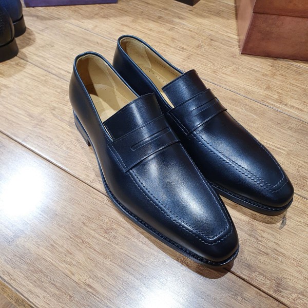 Mocassin Center 51 13854 cuir noir