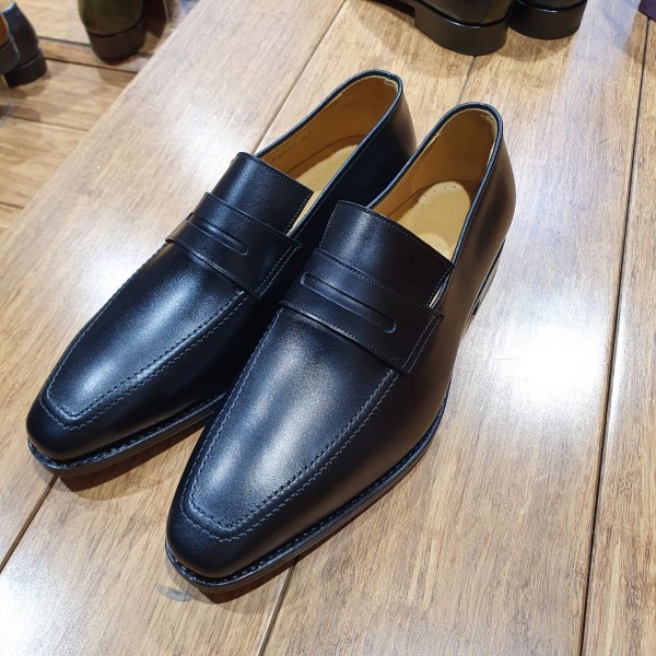 Mocassin Center 51 13854 cuir noir