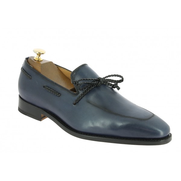 Mocassin Center 51 13813 cuir marine