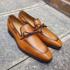 Mocassin Center 51 13813 cuir blond