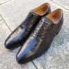 Richelieu Center 51 classico Ambas cuir noir façon croco