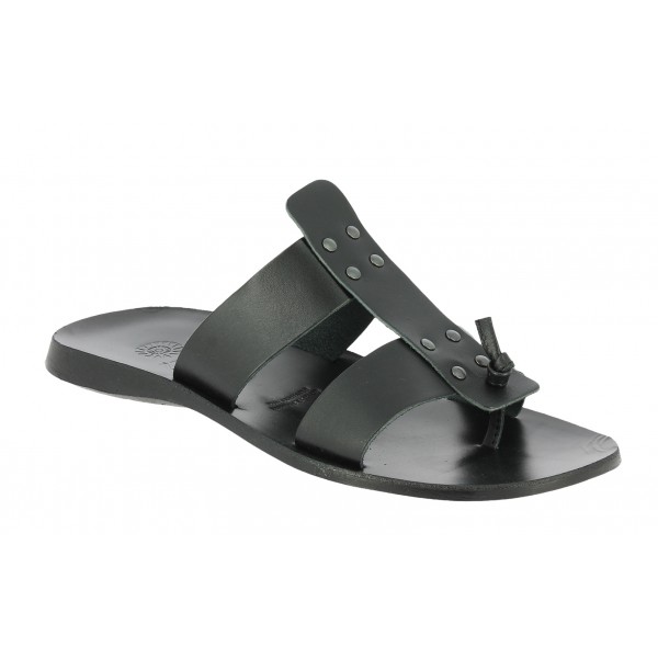 SandaleZeus 1073 cuir noir