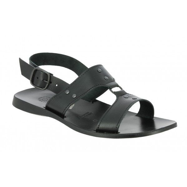 SandaleZeus 1262 cuir noir