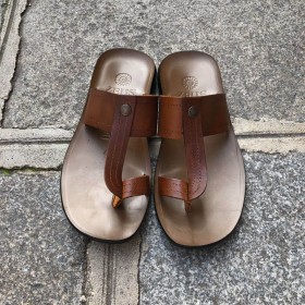 SandaleZeus 1081 cuir marron