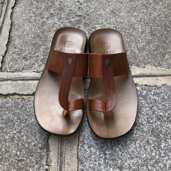 SandaleZeus 1081 cuir marron