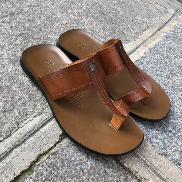 SandaleZeus 1081 cuir marron