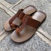 Sandals Zeus 1081 brown leather