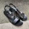 Sandals Zeus 1262 black leather