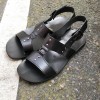 SandaleZeus 1262 cuir noir