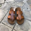Sandals Zeus 1073 brown leather