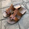 SandaleZeus 1073 cuir marron