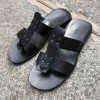 Sandals Zeus 1073 black leather