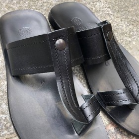 Sandals Zeus 1081 brown leather