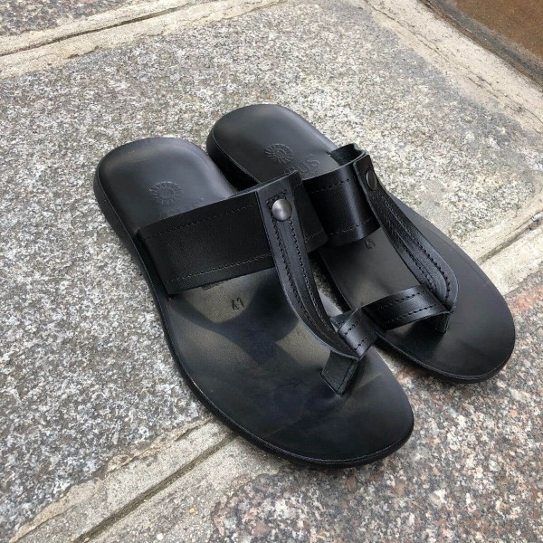 SandaleZeus 1081 cuir noir