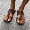 SandaleZeus 1081 cuir marron
