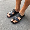 Sandals Zeus 1073 black leather