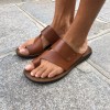Sandals Zeus 1173 brown leather