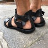 SandaleZeus 1422 cuir noir