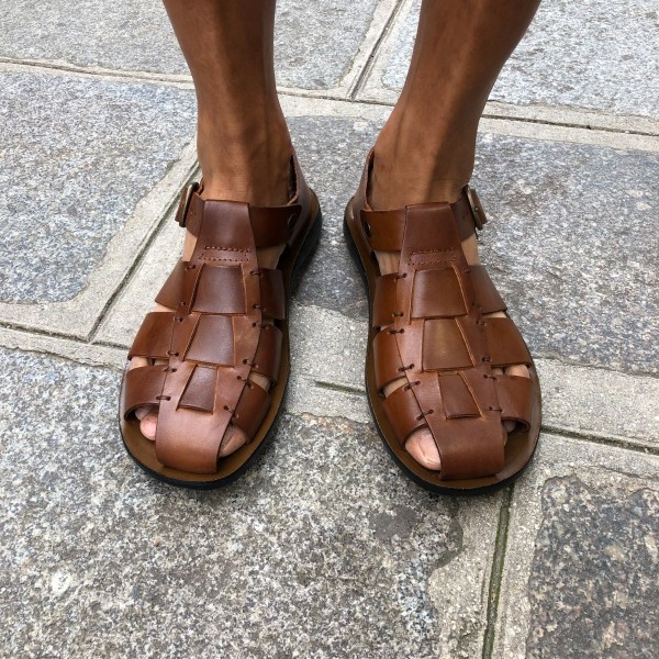 SandaleZeus 1520 cuir marron
