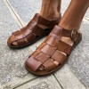 SandaleZeus 1520 cuir marron