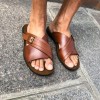Sandals Zeus 1715 brown leather