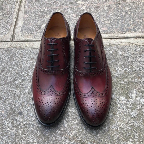 Oxford shoe Berwick 3008 burgundy leather