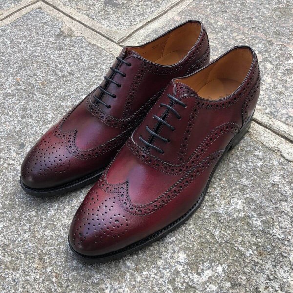 Richelieu Berwick 3008 cuir bordeaux