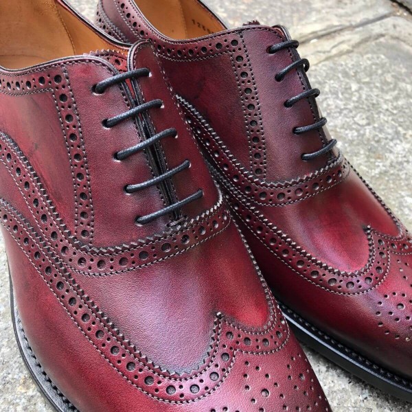 Richelieu Berwick 3008 cuir bordeaux