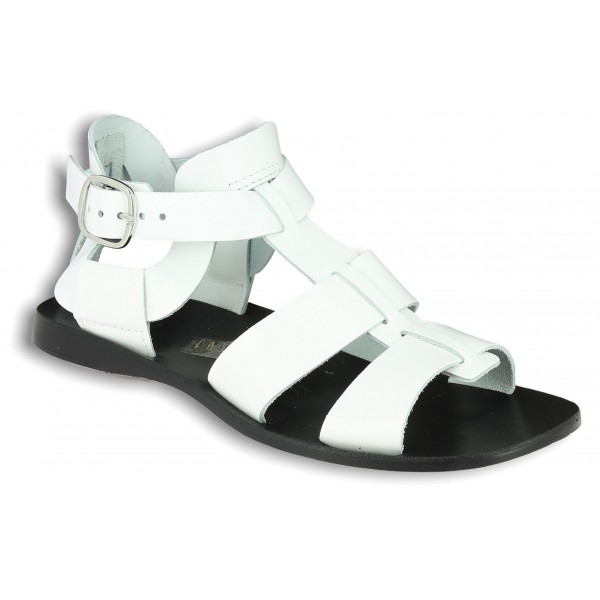 SandaleZeus 1422 cuir blanc