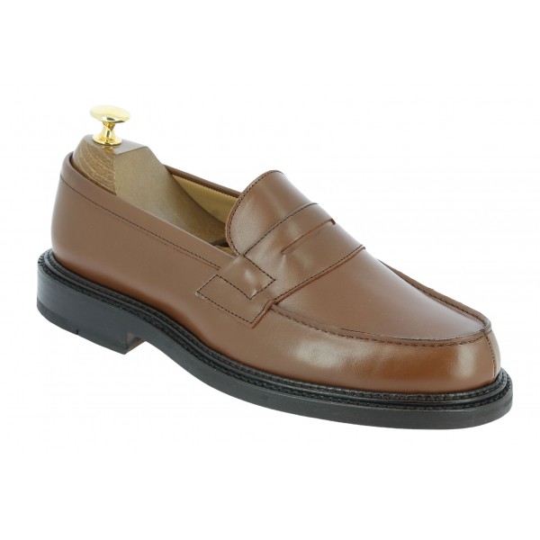 Mocassin triple semelle Center 51 13994 cuir marron