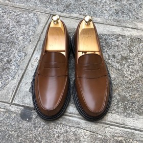 Mocassin triple semelle Center 51 13994 cuir marron