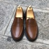 Moccasin triple sole Center 51 13994 brown leather