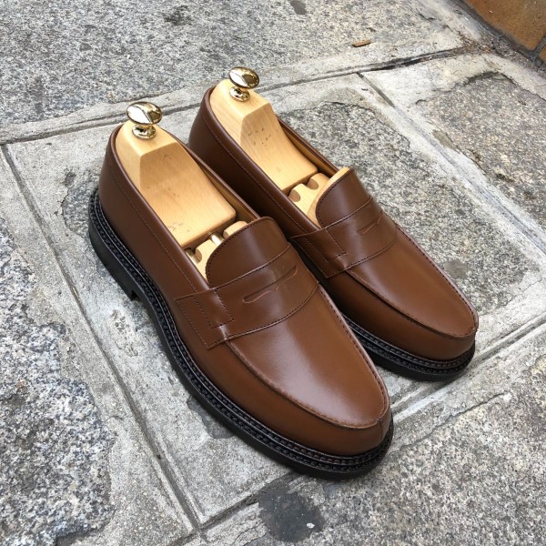 Mocassin triple semelle Center 51 13994 cuir marron